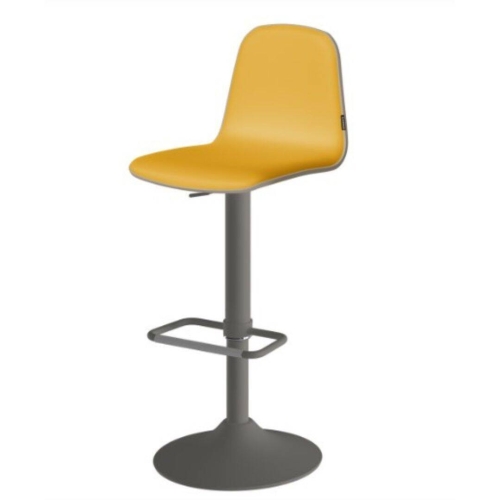 Taburete de Cocina con Asiento Tapizado y Base Acampanada LEMON