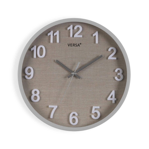 Reloj de Pared 30 cm VESTA Marrón/Gris 19520176