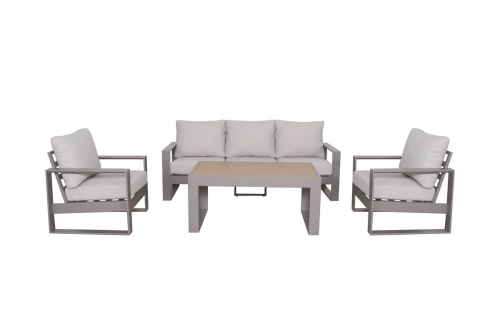 Conjunto de Jardín de Aluminio con Cojines TOLEDO