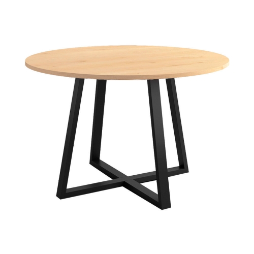 Mesa Lugano Circular 120 cm Estuctura Negra BOGAL CNG049N