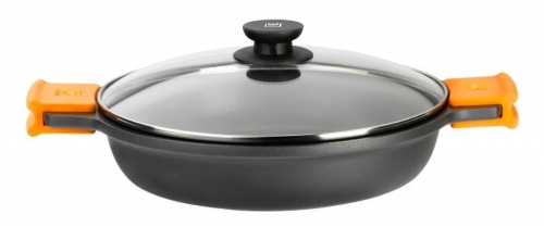 Cacerola baja BRA EFFICIENT 28 cm con tapa