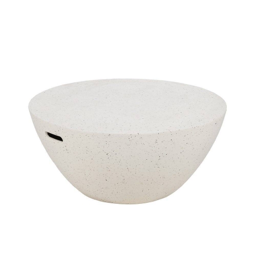 Mesa de Centro Blanca de Fibra de Magnesio 90 cm 613543