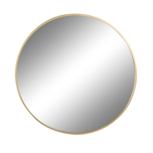 Espejo de Pared de Cristal y Hierro Dorado de 75 cm ES-159569