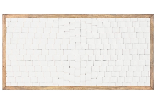 Cabecero de Cama en Madera de Mango Blanco MB-220979