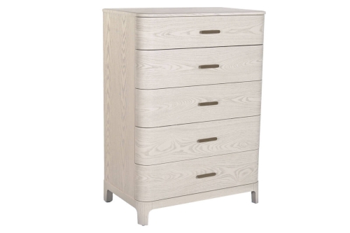 Sinfonier de Dormitorio en MDF Gris Claro con Tiradores de Metal MB-220064