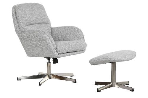 Sillón con Descalzadora Tapizado en Poliéster Metal MB-217773