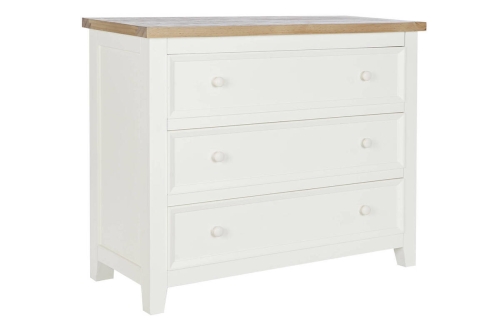 Cómoda de Madera Paulownia Beige con 3 Cajones MB-208018