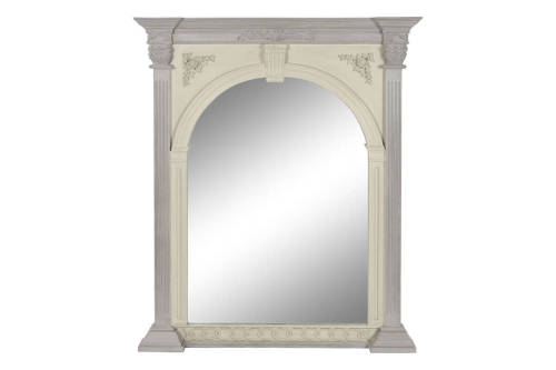 Espejo Decorativo de Mango Blanco para Pared ES-208760