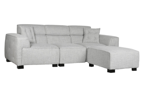Sofá Modular Tapizado en Poliéster Gris MB-211722