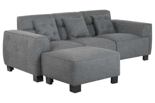 Sofá Modular Tapizado en Poliéster con Estructura de Madera MB-221804