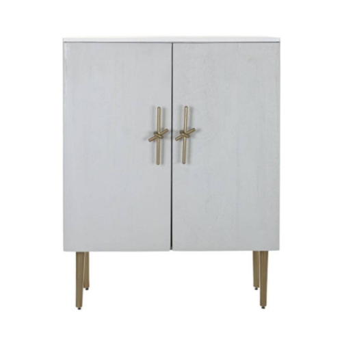Armario de Madera de Mango Blanco 85 cm MB-192506