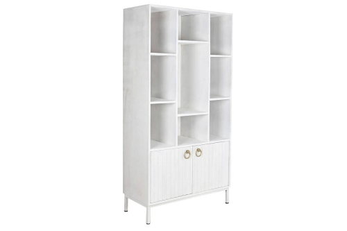 Estantería de Salón Blanca con 2 Puertas MB-200593