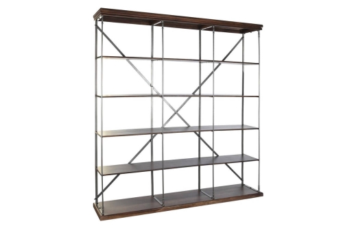 Estantería Industrial de Madera Sheesham y Metal MB-201505