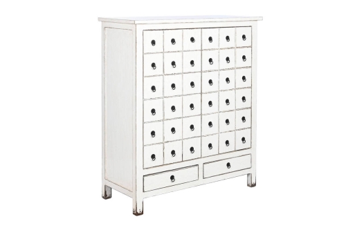 Armario de Madera de Olmo Lacado Blanco MB-202781