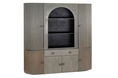 Vitrina de Salón en Madera Jamun Gris 177x40x180 cm MB-205738