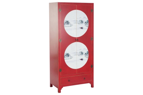Armario de Madera Abeto Rojo con Cajón MB-205840