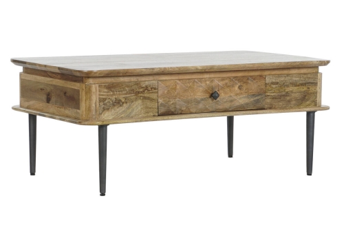 Mesa de Centro de Madera de Mango con Cajón MB-206310