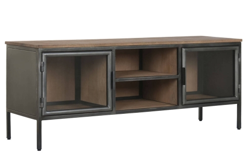 Mueble TV de Madera y Metal Natural MB-208536