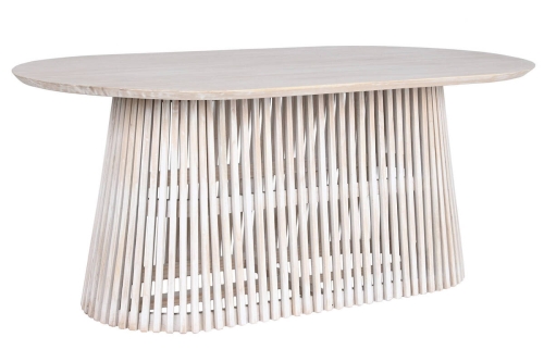 Mesa de Comedor Ovalada de Madera Mindi 180 cm MB-212023