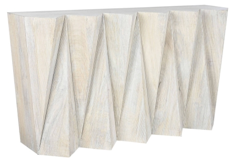 Consola de Madera de Mango Beige MB-212690