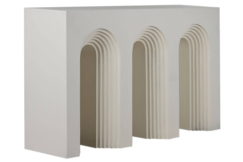 Consola de Madera de Mango Blanca 150 cm MB-213353