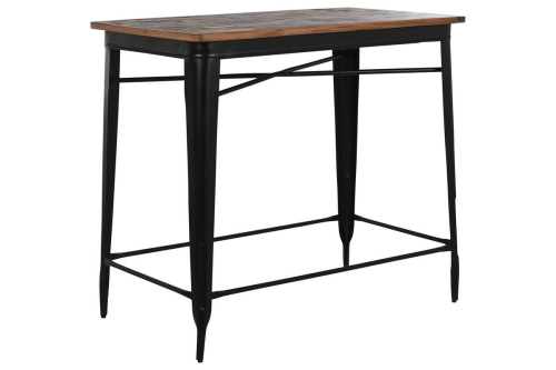 Mesa Bar Metal y Madera Marrón 120 cm MB-215102