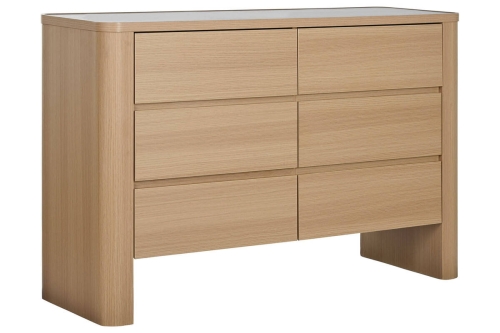 Cómoda de Mármol Travertino Gris Claro con 6 Cajones MB-217309