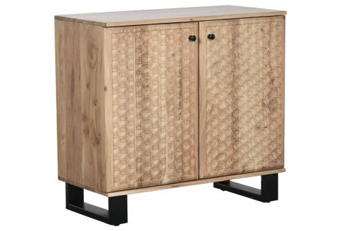 Aparador de Madera de Acacia y Metal MB-219453
