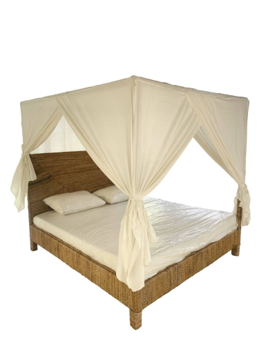 Cama de Fibra de Banana y Madera de Teca MB-220068