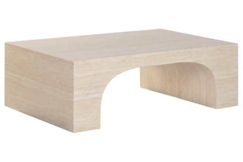 Mesa de Centro Estructura de Madera Travertino MB-221949
