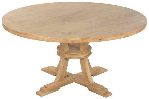 Mesa de Comedor Redonda de Madera Maciza 150 cm MB-223357