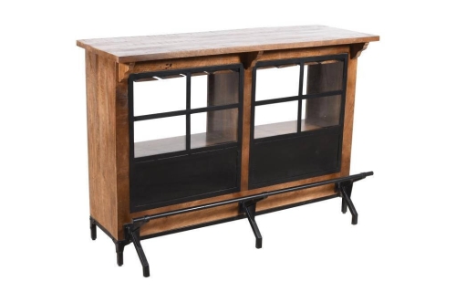 Mueble Bar Industrial en Mango y Metal MB-228284