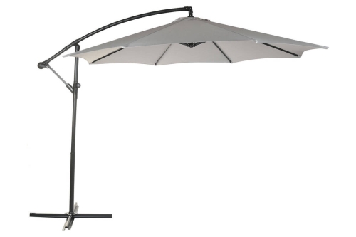Parasol Giratorio 360º Gris 300 cm con Protección UV y Base MB-224571