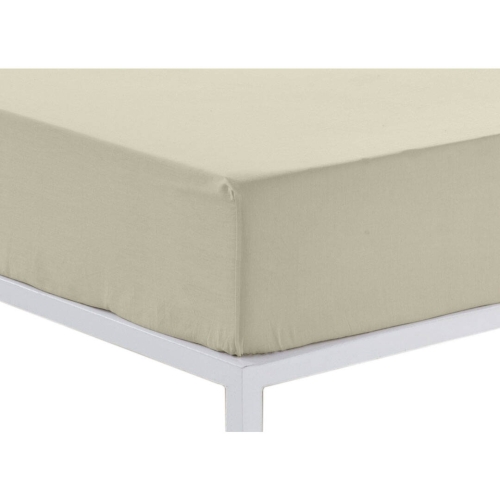 Sábana Bajera Ajustable Color Piedra Cama de 150