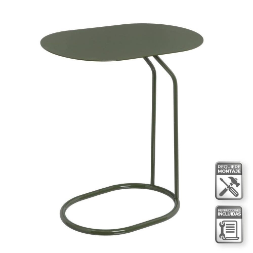 Mesa Auxiliar de Metal en Color Oliva 45 cm 807380