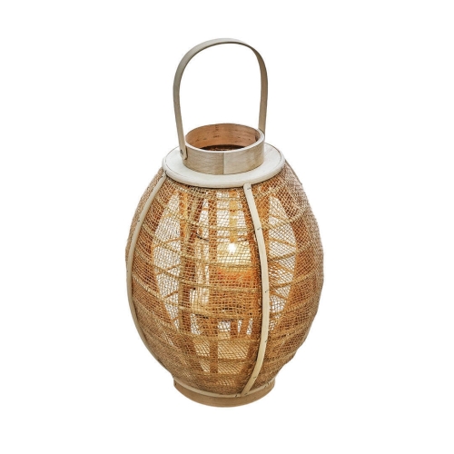 Farol de Mimbre de 40 cm Natural 09-150
