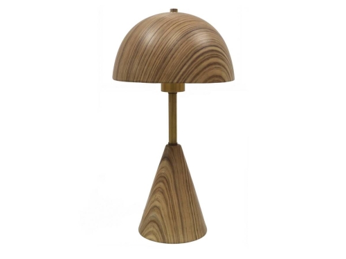 Lámpara de Sobremesa 40 cm Color Madera de Cerámica y Metal VESTA 57-796