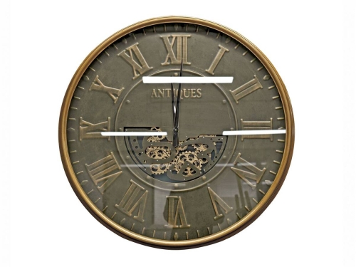 Reloj de Pared 102 cm Estilo Vintage en Cobre ANTIQUES 43-1000