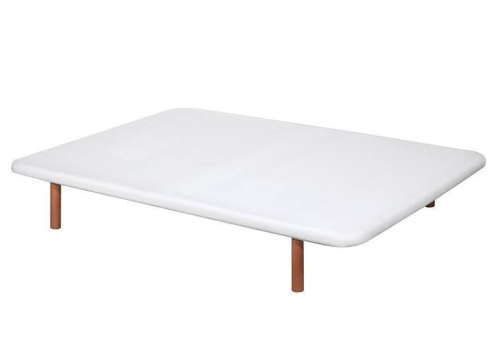 Divanlín Base Tapizada Tejido 3D Color Blanco 105x190 cm DL12080