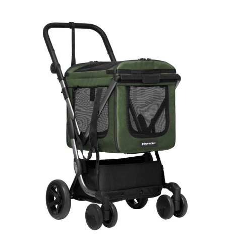 Carro de Mascotas Plegable Aluminio 56 cm Olive WE GO PETS 26960D4