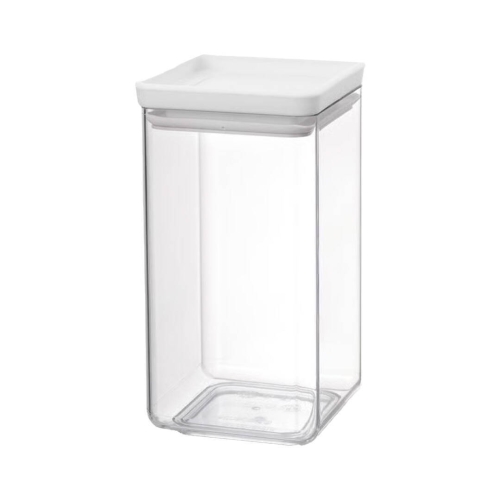 Bote Cuadrado de Plástico Apilable con Tapa Hermética TASTY+ 1,6 L 122484