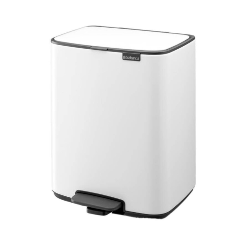 Cubo de Basura con Pedal 12L Blanco Brabantia BO 236907