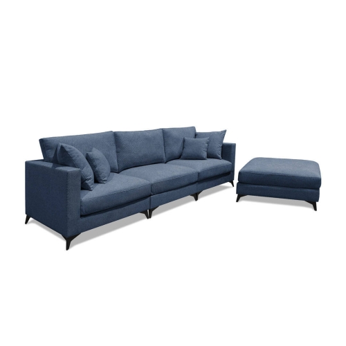 Sofá Chaise Longue Reversible Tapizado en Tela ZEHILA