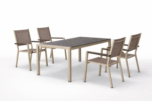 Comedor de Jardín en Aluminio Nude CÓRCEGA-MOASIS