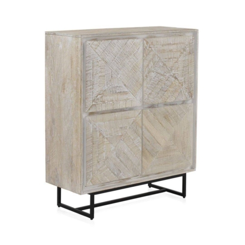 Aparador de madera de mango blanco patinado GABAR 10825