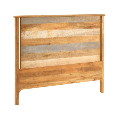 Cabezal de Madera Maciza de Mango 145 cm Gris GABAR 10711