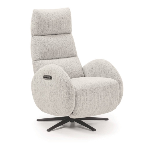 Sillón Relax Eléctrico 2 Motores en Tela Beige con USB AMSTERDAM