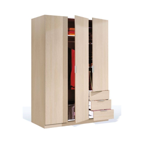 Armario de 3 Puertas con 3 Cajones LCX323R