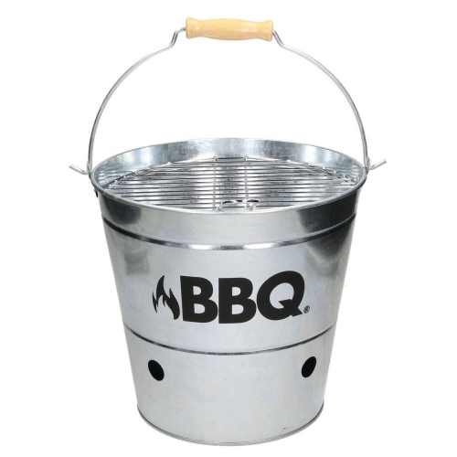 Cubo Grill Con Rejilla Y Asa De Transporte Zinc C80901180