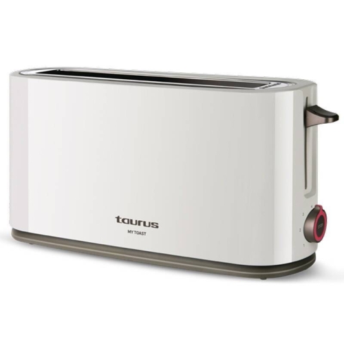 TOSTADOR TAURUS 1 RANURA ANCHA BOCA 38MM MY TOAST 1000W BLANCO 960647